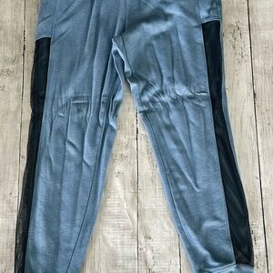 Victoria's Secret Blue and Black Joggers with Sporty Style